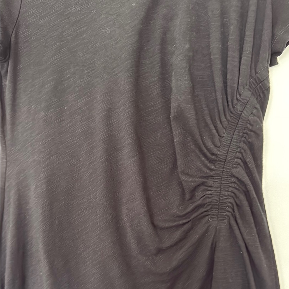Black Universal Thread Ruched T-Shirt Dress - Picture 3 of 4